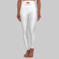 Lotus Logo High-Waisted Yoga Leggings – Women's Spiritual Activewear | Awaken Within Apparel