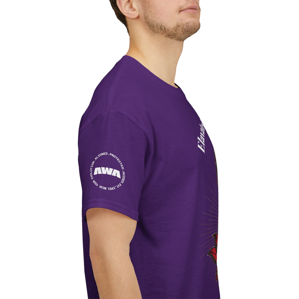 Elevated Minds Lotus Tee — Spiritual Graphic T-Shirt with Moon & Lotus - Awaken Within Apparel