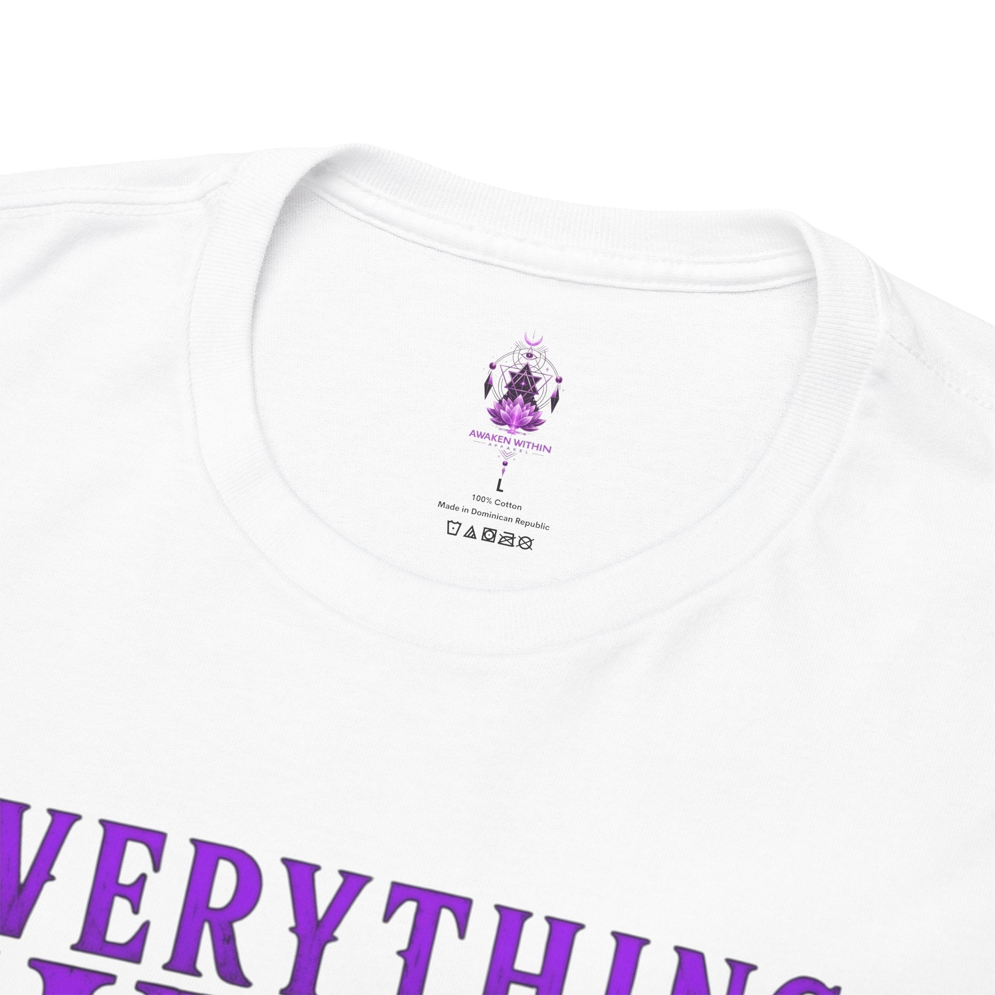 Spiritual Meditation T-Shirt — "Everything Shifts When You Awaken Within" Yoga Tee - Awaken Within Apparel