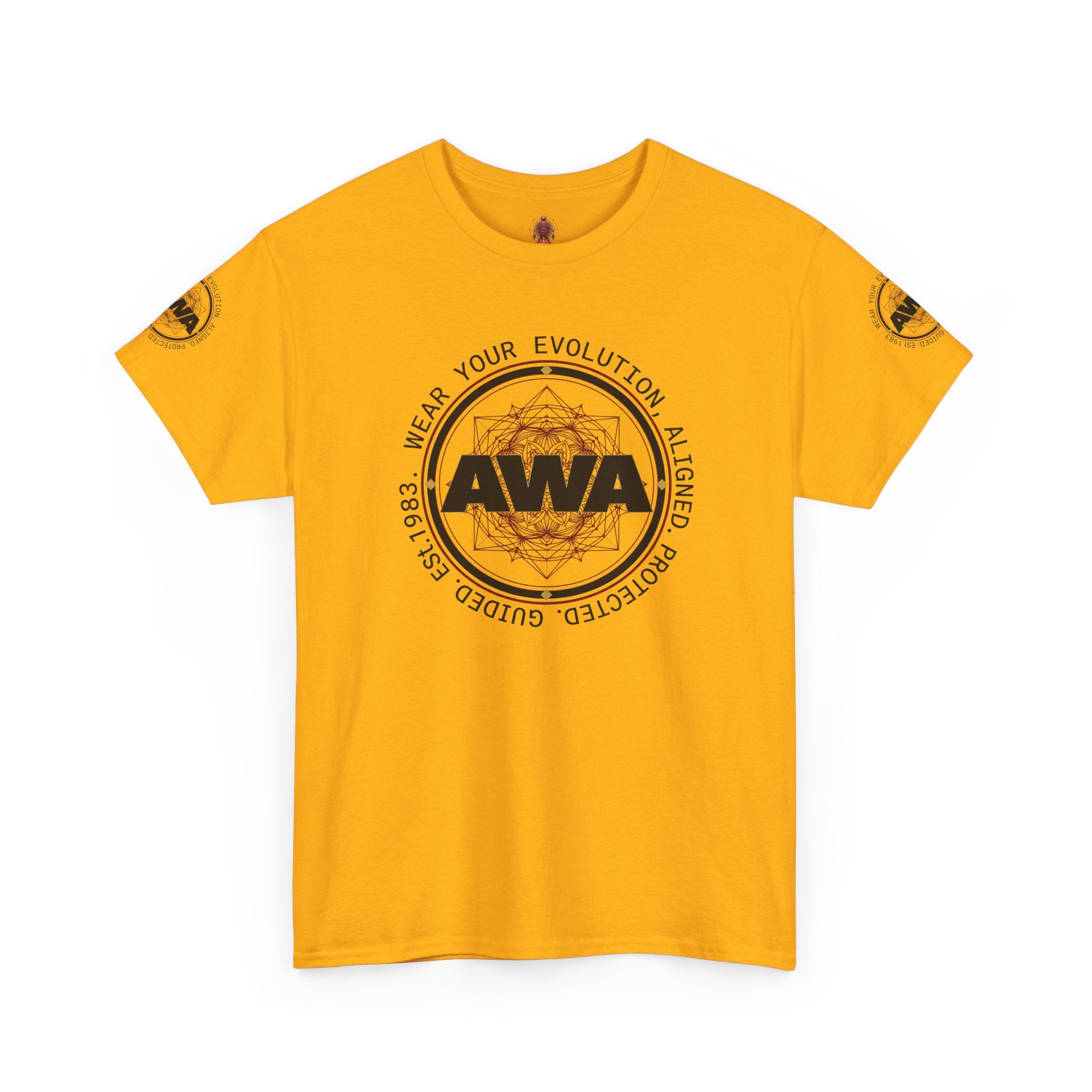 AWA Circle Logo Design- Unisex Heavy Cotton Tee