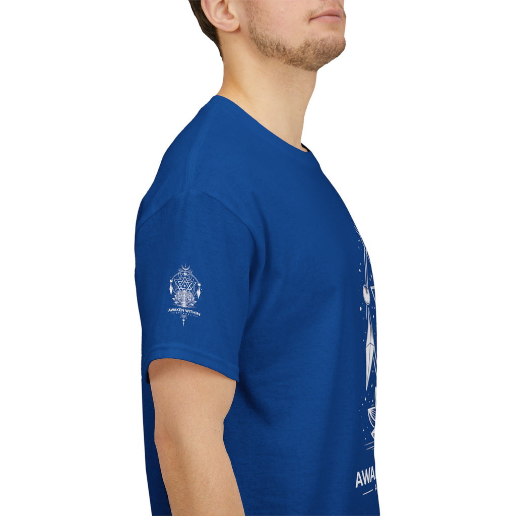 'Awaken Within' Spiritual Lotus Sacred Geometry T-Shirt