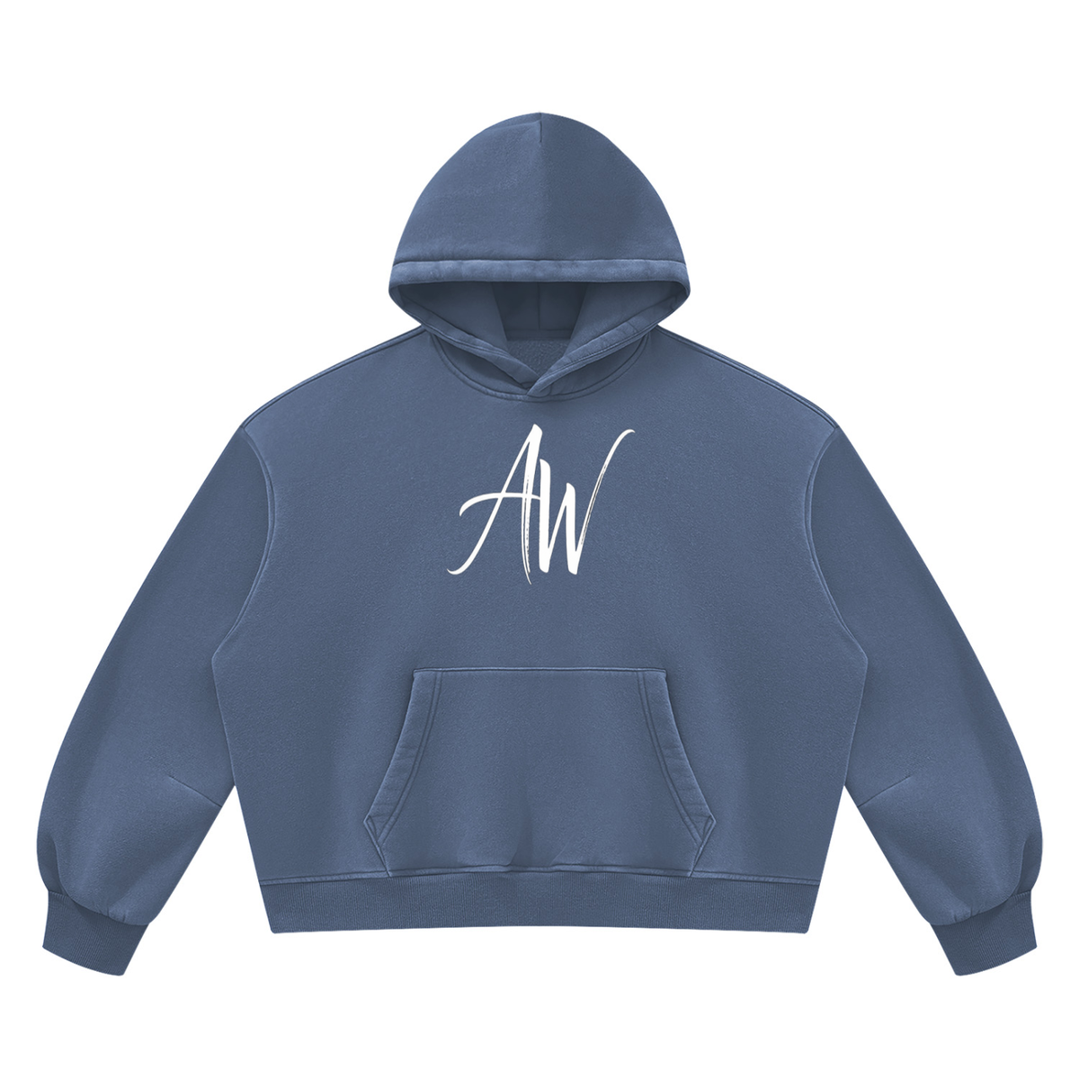 AW Signature Washed Fleece Crop Hoodie