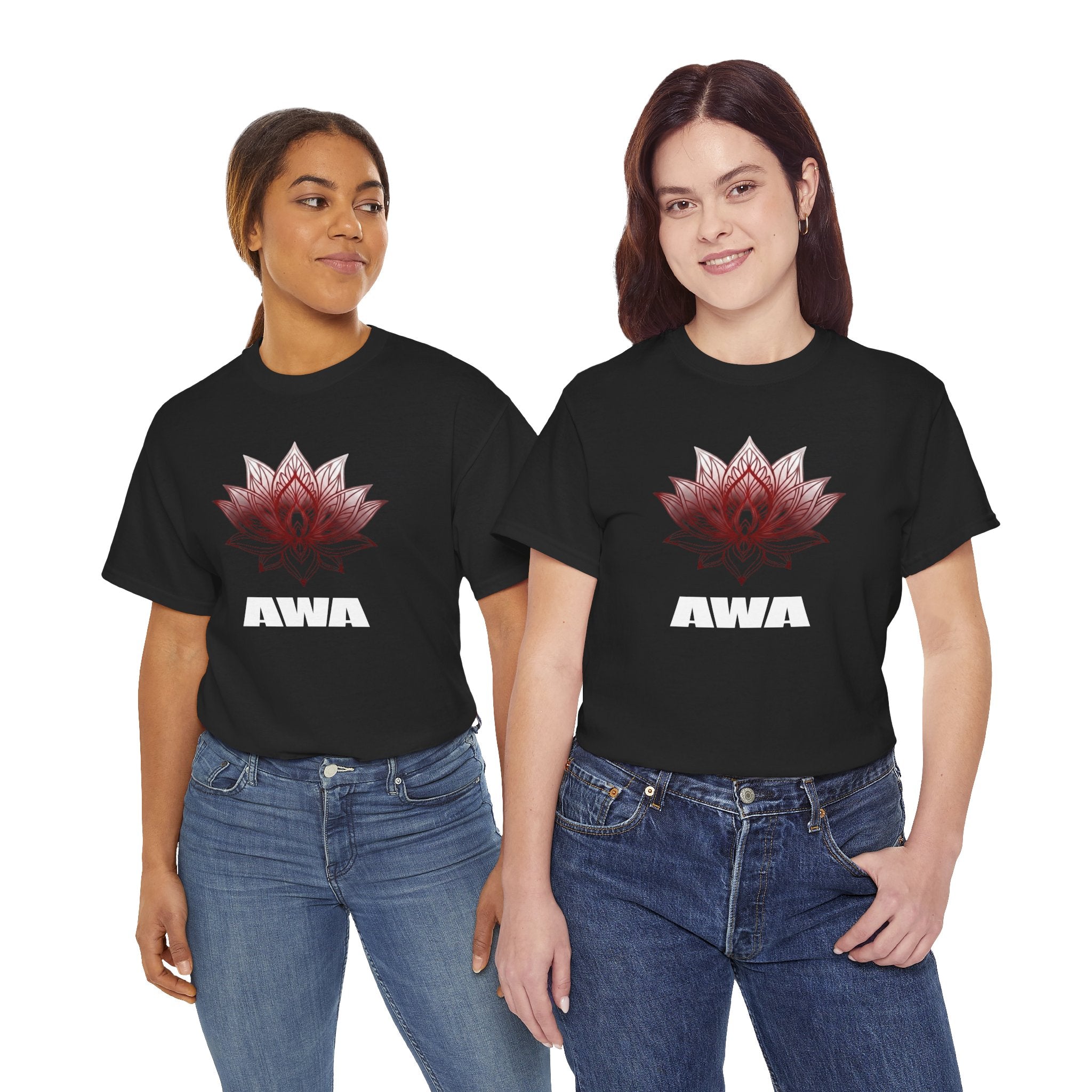 Lotus AWA Graphic Tee — Spiritual Yoga T-Shirt