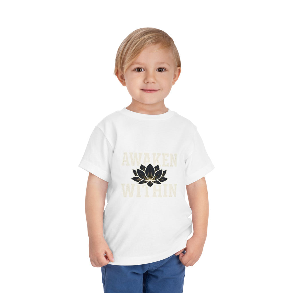 Awaken Within Lotus Toddler Tee — "It's a New Day" Inspirational Kids Shirt