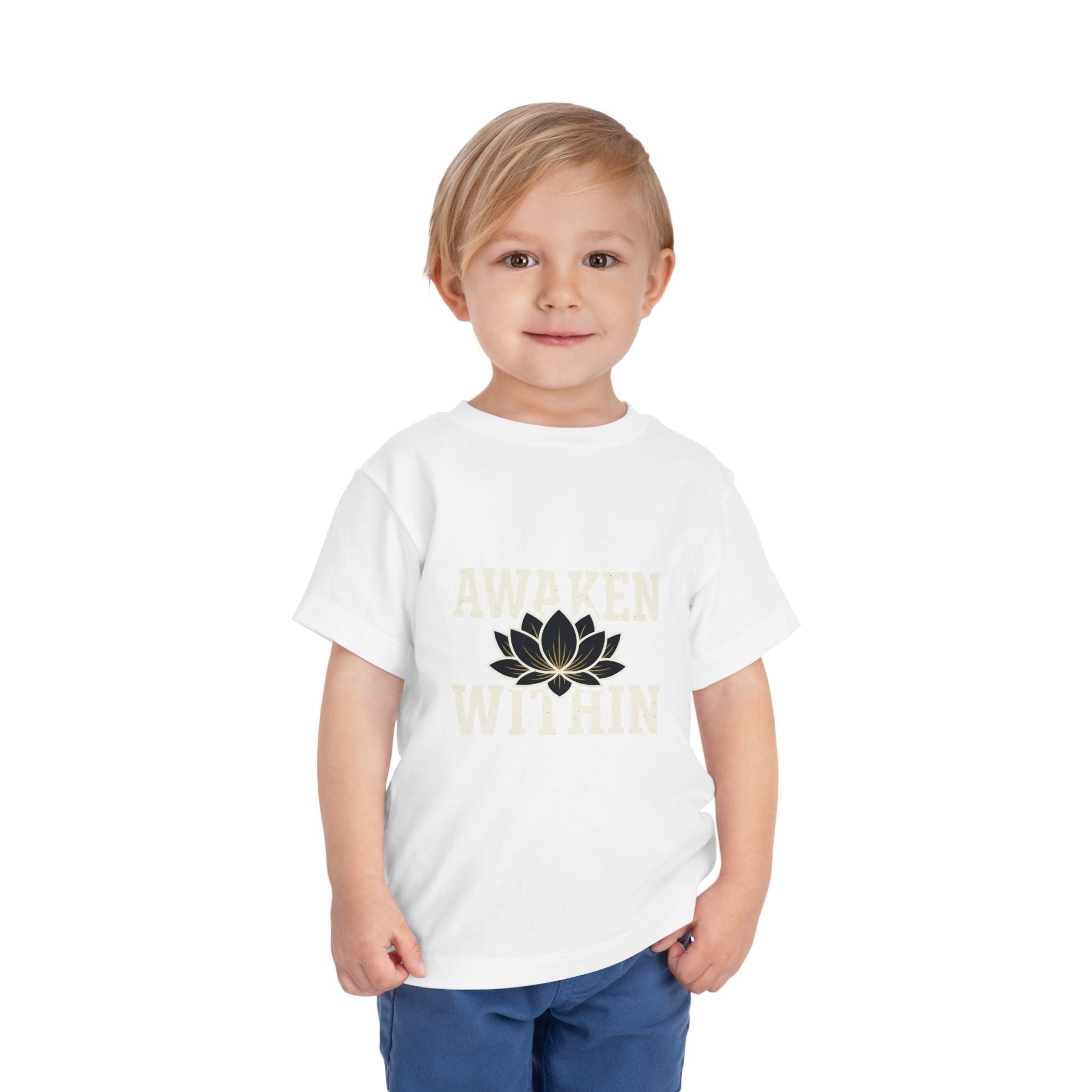 Awaken Within Lotus Toddler Tee — "It's a New Day" Inspirational Kids Shirt