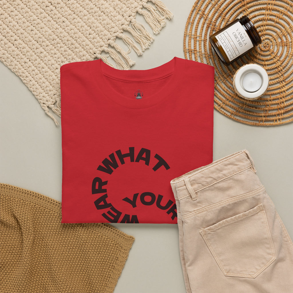 Circular "Wear What You're Becoming" Graphic Tee — Minimal Inspirational T-Shirt
