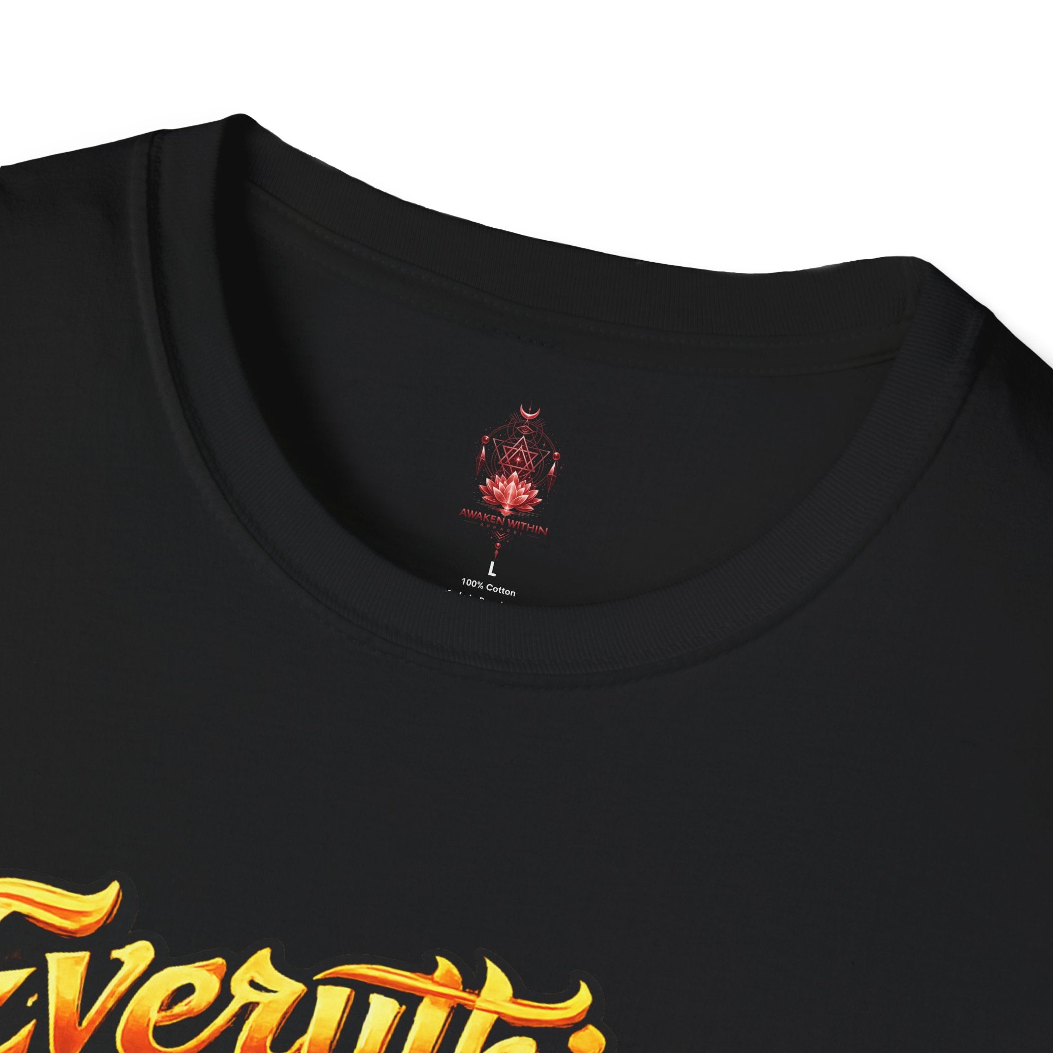 Spiritual Graphic T-Shirt — "Everything I Need Already Lives Within Me" - Awaken Within Apparel