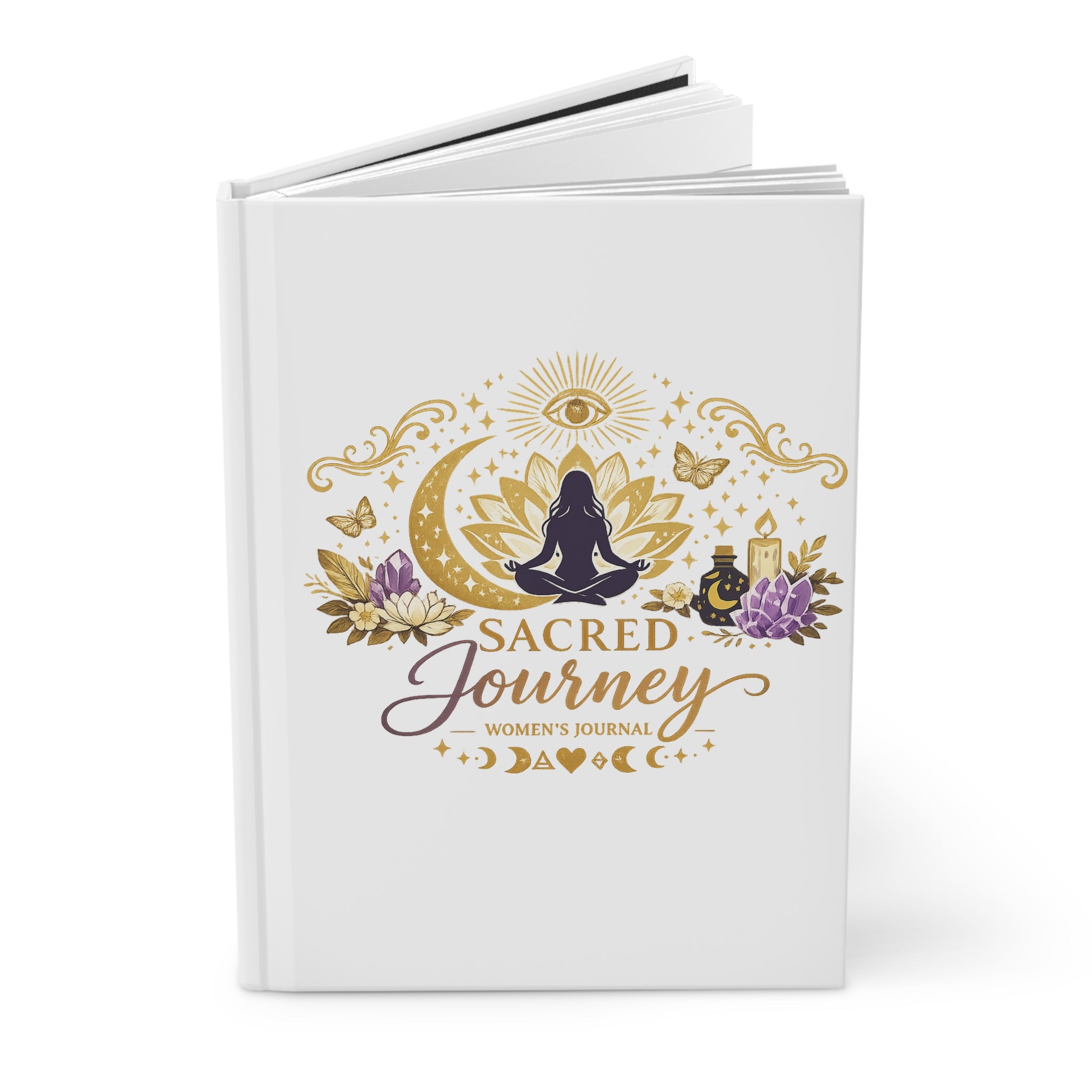 Sacred Journey Hardcover Journal — Women's Spiritual Guided Notebook (Awaken Within)