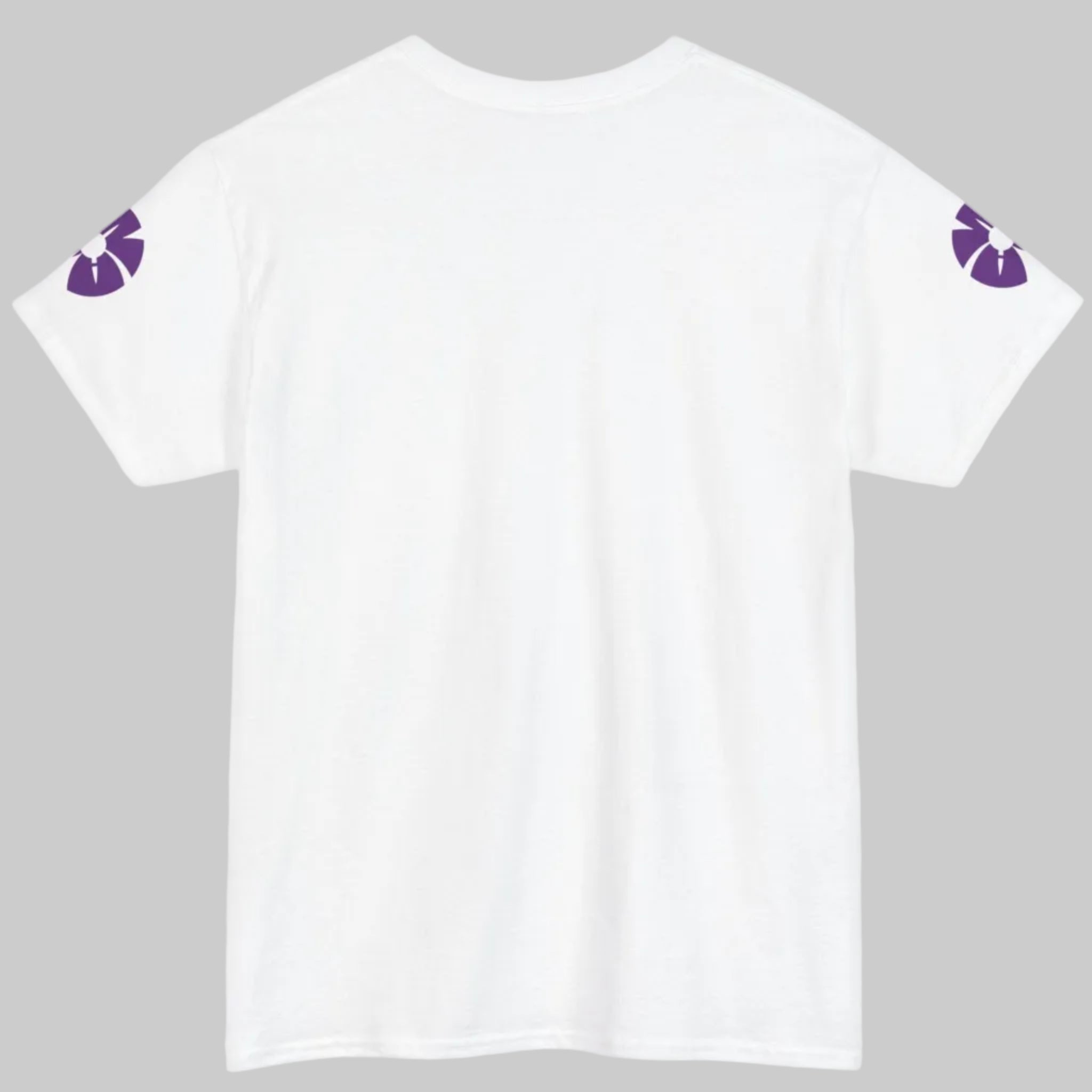 AWA Evolution Logo Purple Retro Space Graphic Tee