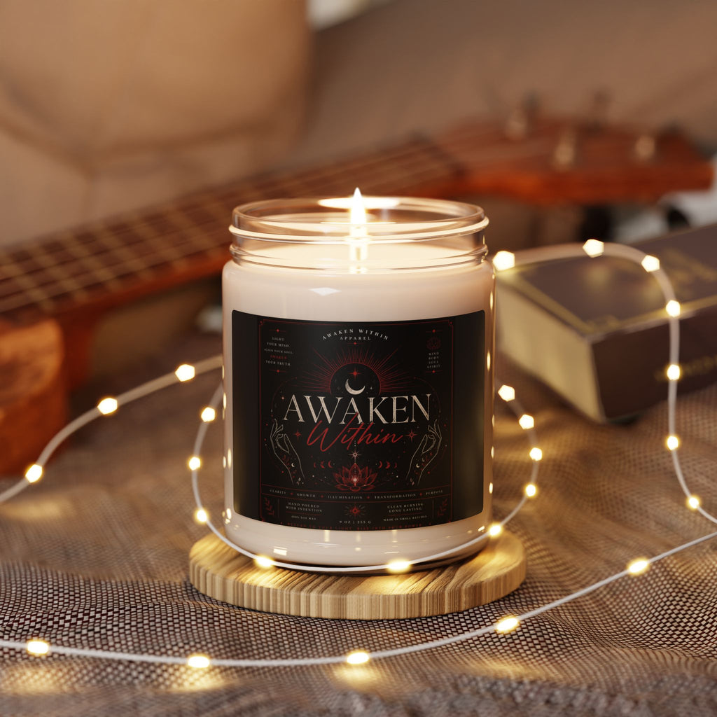 Awaken Within Scented Soy Candle — 9oz Aromatherapy Jar for Meditation & Mindfulness