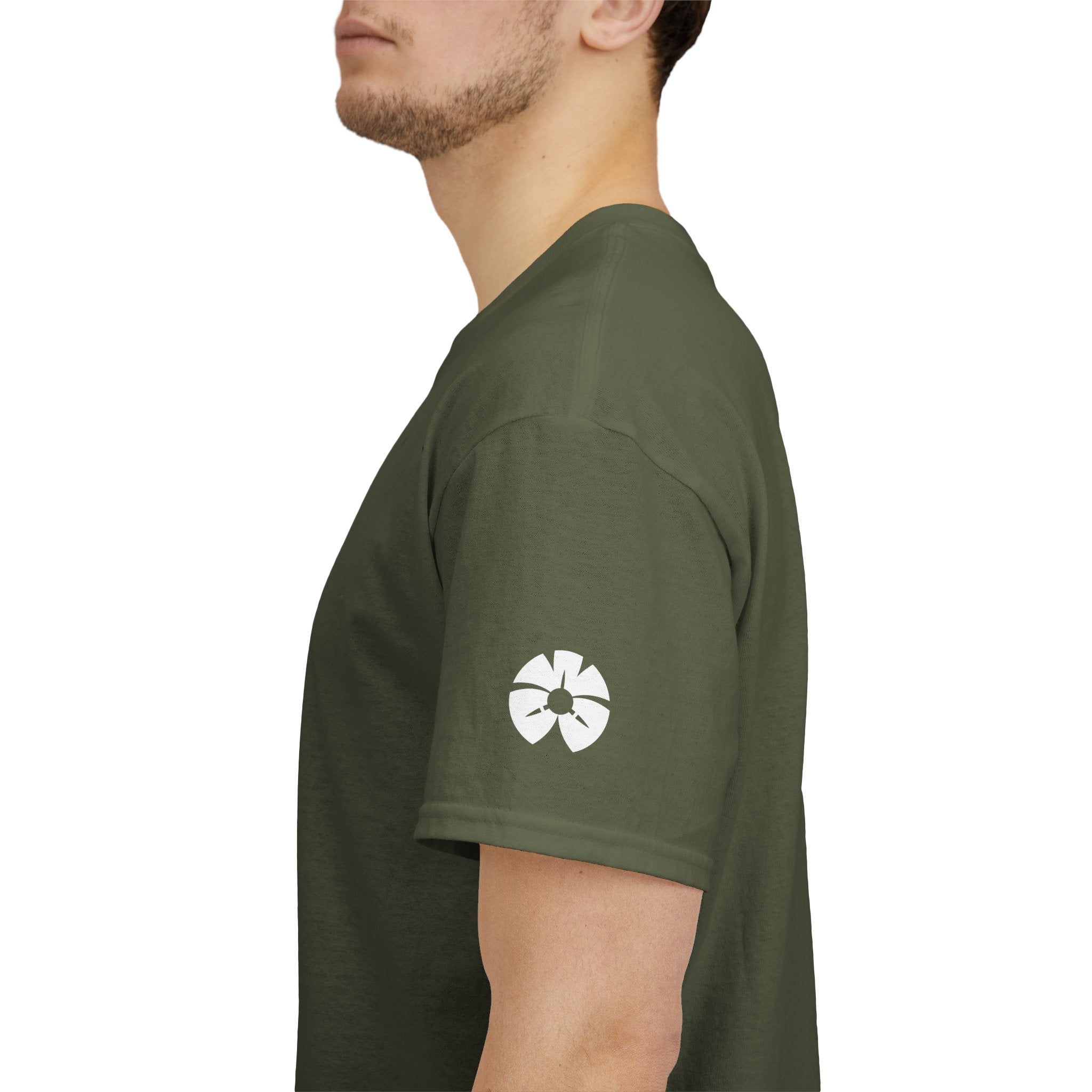 AWA Circle Logo Tee — Bold Black Graphic T‑Shirt with 'AWA' Emblem