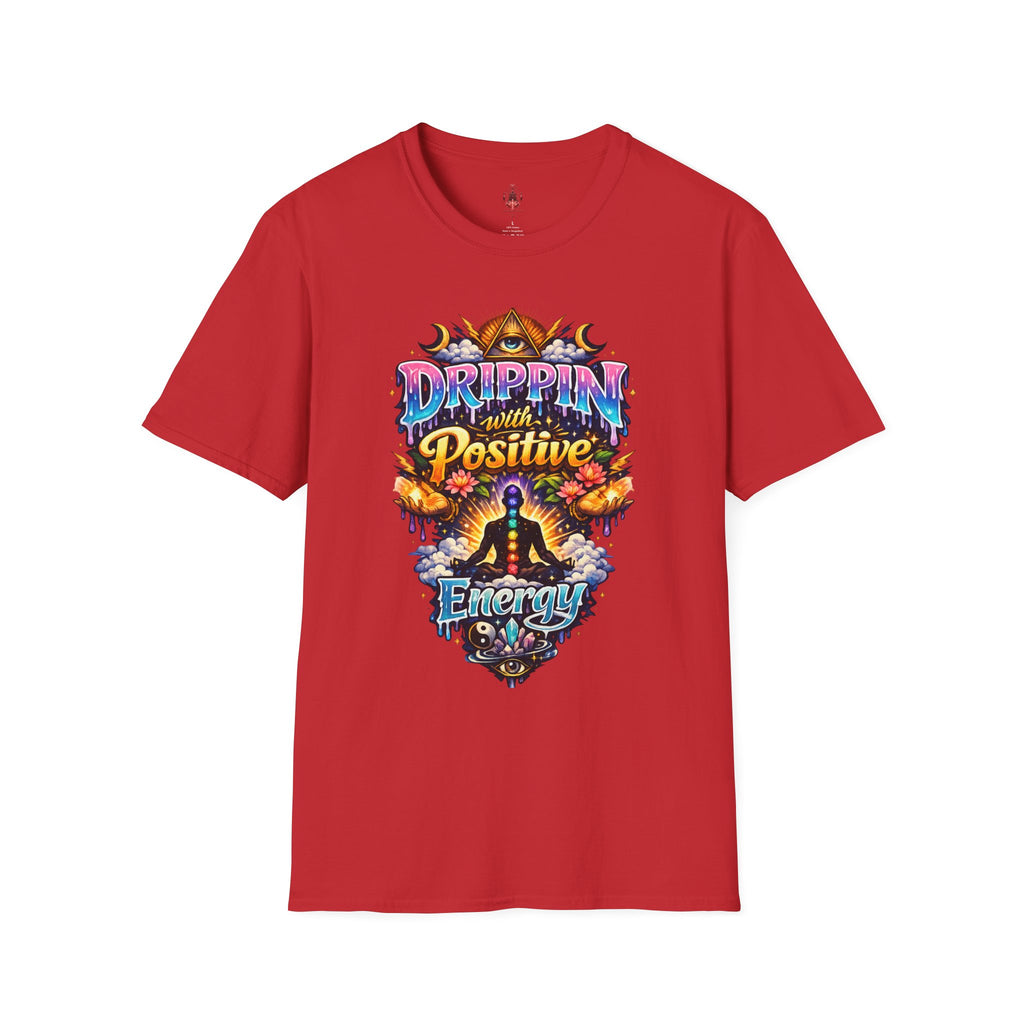 Positive Energy T-Shirt — 'Drippin' with Positive' Psychedelic Graphic Tee