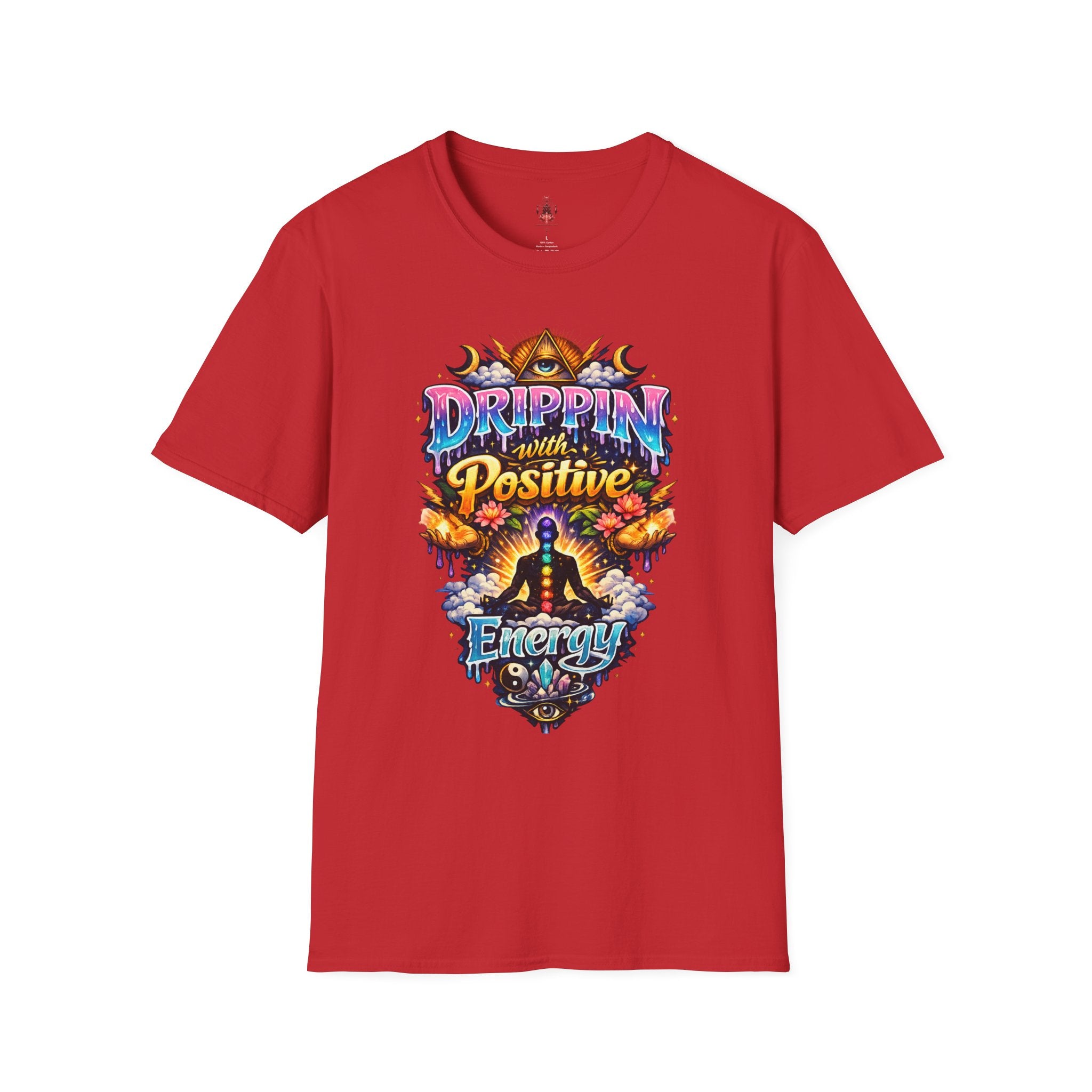 Positive Energy T-Shirt — 'Drippin' with Positive' Psychedelic Graphic Tee