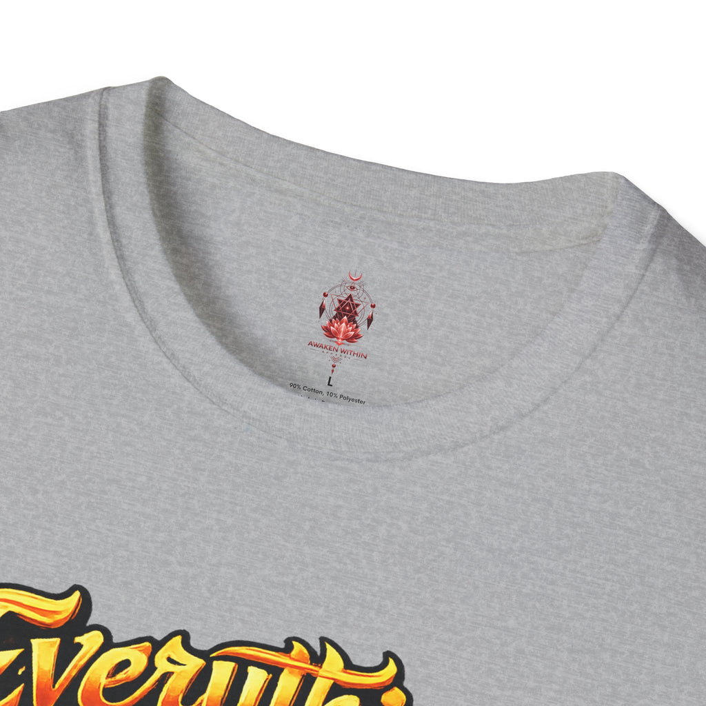 Spiritual Graphic T-Shirt — "Everything I Need Already Lives Within Me" - Awaken Within Apparel