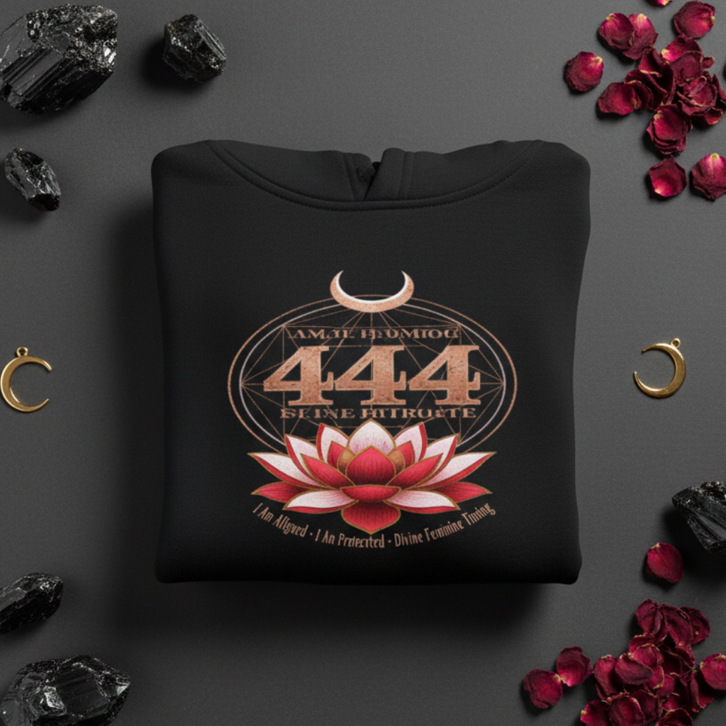 444 Crop Hoodie Folded 1