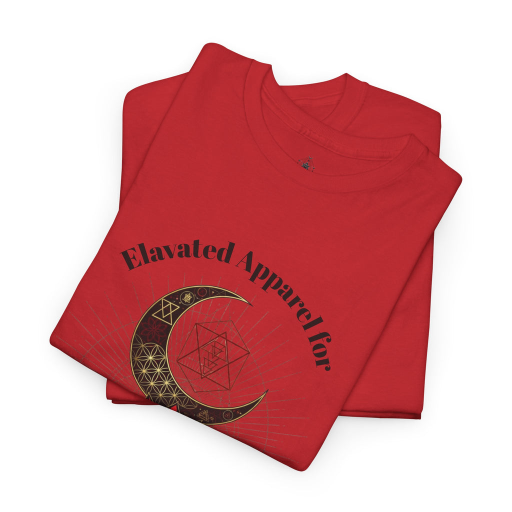 Lotus Moon Tee — "Elevated Minds" Spiritual Graphic T-Shirt - Awaken Within Apparel