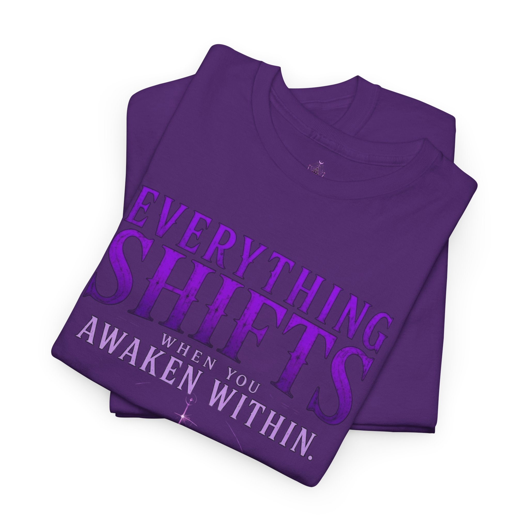 Spiritual Meditation T-Shirt — "Everything Shifts When You Awaken Within" Yoga Tee - Awaken Within Apparel