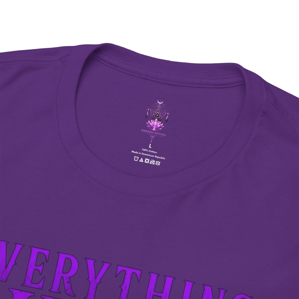 Spiritual Meditation T-Shirt — "Everything Shifts When You Awaken Within" Yoga Tee - Awaken Within Apparel
