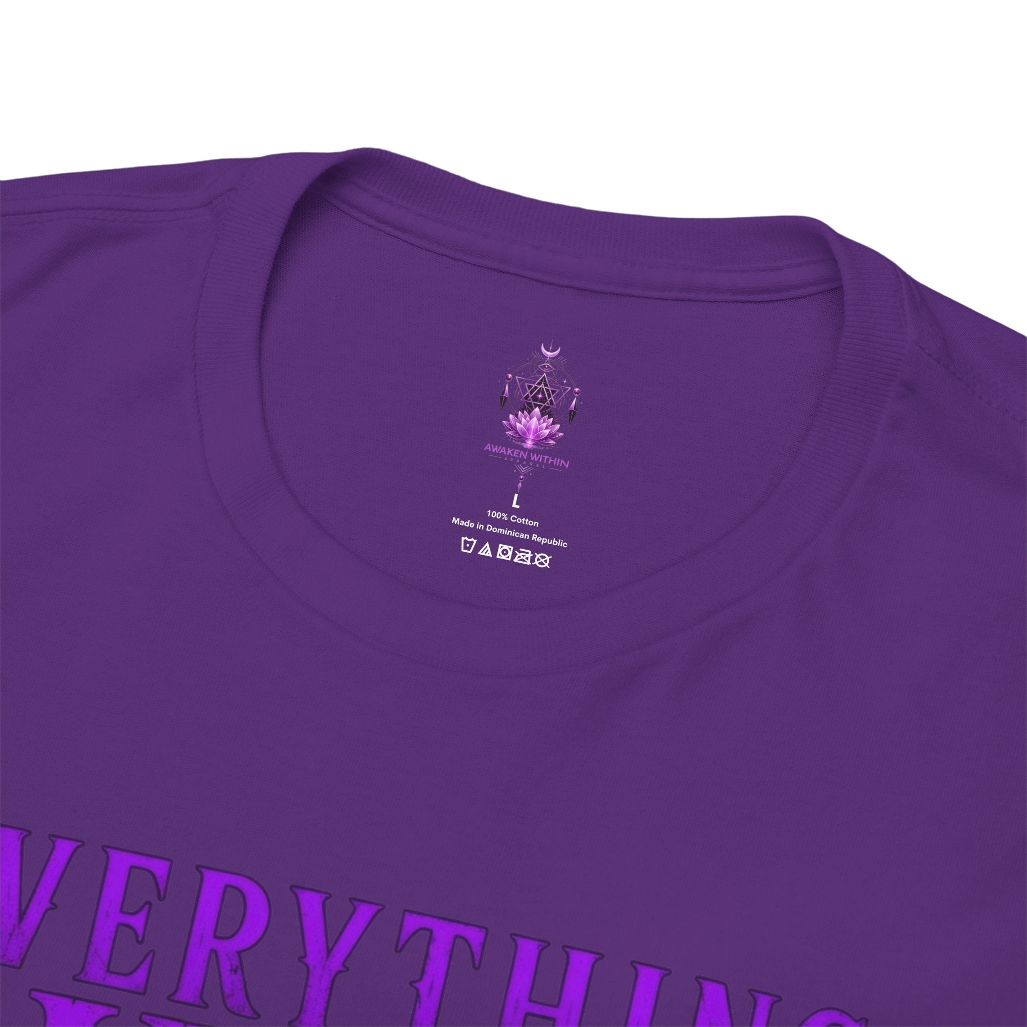 Spiritual Meditation T-Shirt — "Everything Shifts When You Awaken Within" Yoga Tee - Awaken Within Apparel