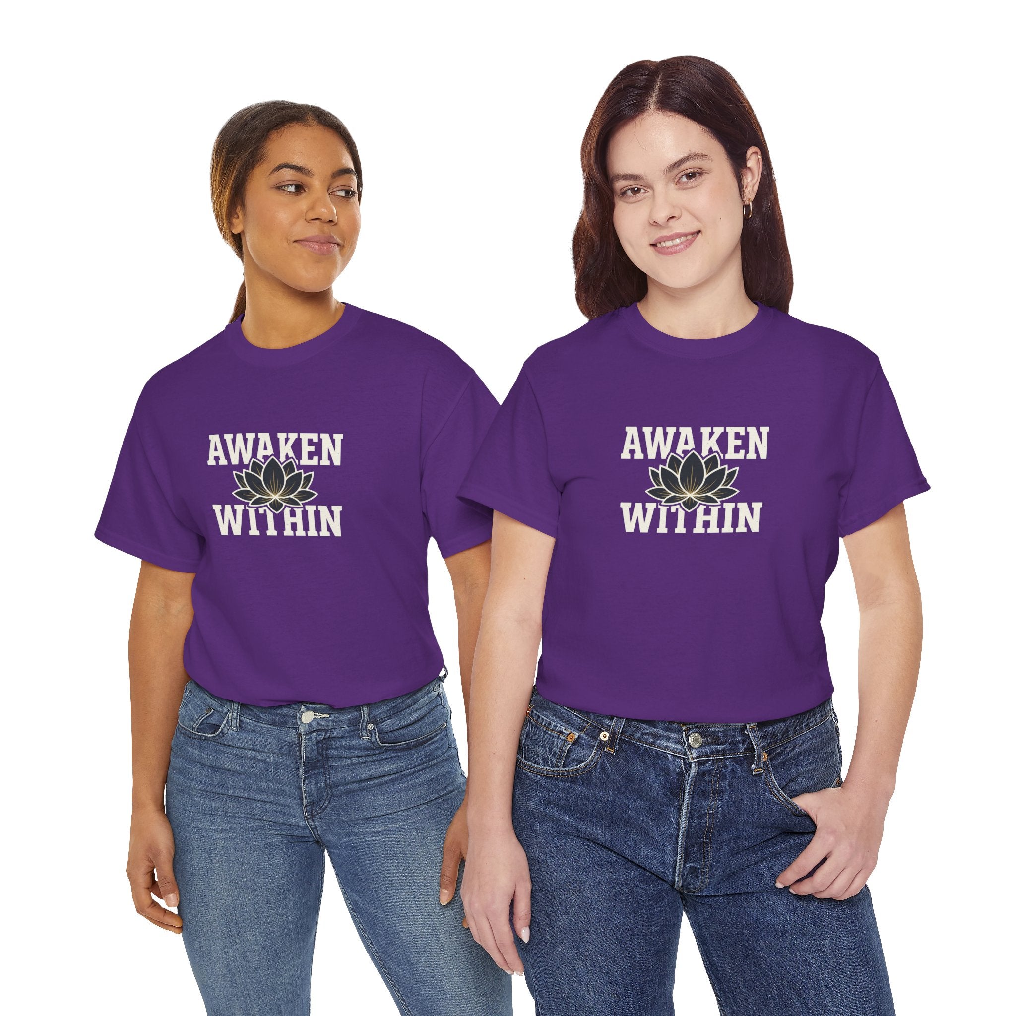 Awaken Within Lotus Tee — Spiritual Yoga Shirt