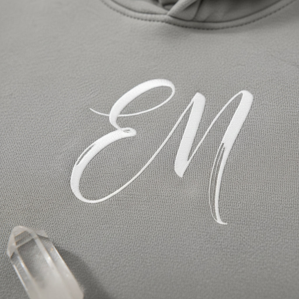 EM Vintage Wash Boxy Fleece Hoodie — Oversized Unisex Streetwear