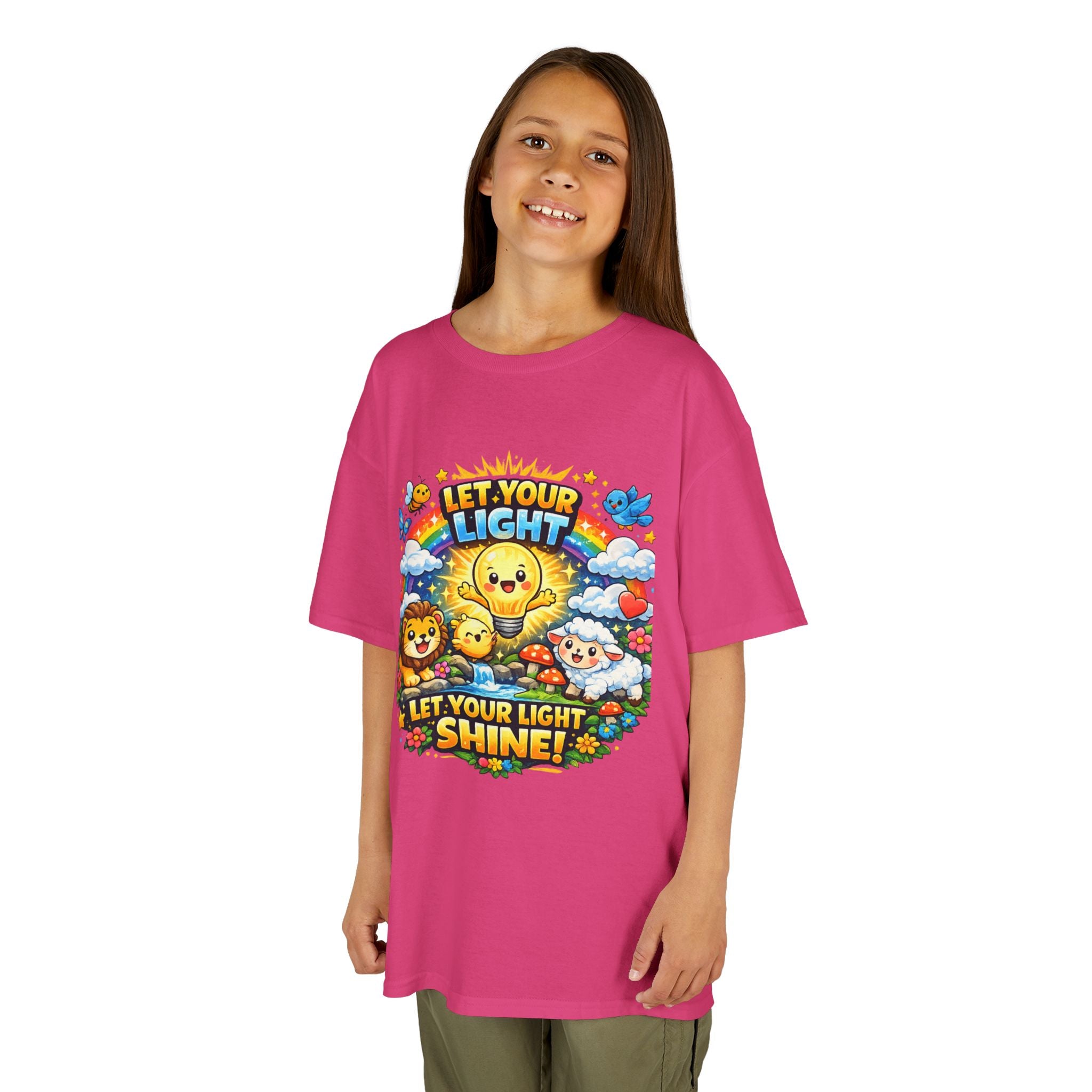 'Let Your Light Shine' Kids Sunshine Graphic T-Shirt