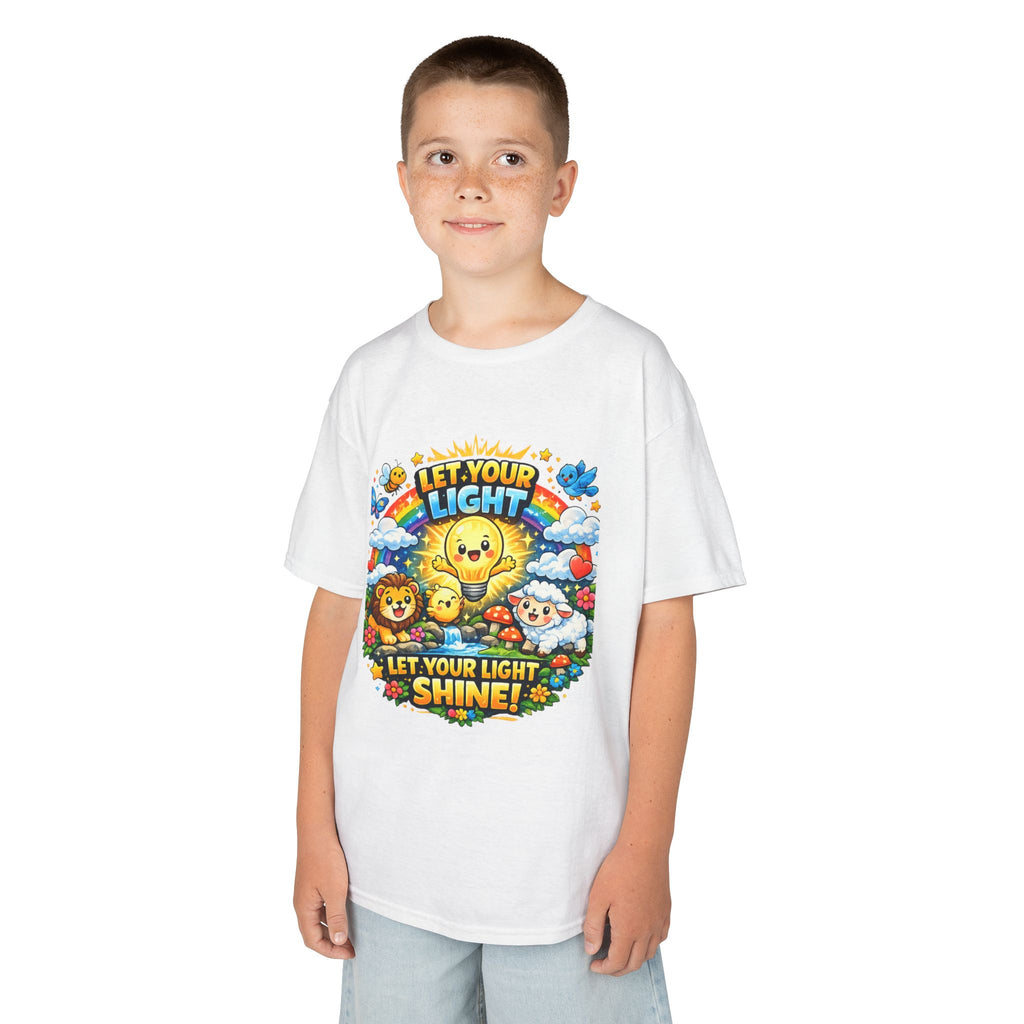 'Let Your Light Shine' Kids Sunshine Graphic T-Shirt