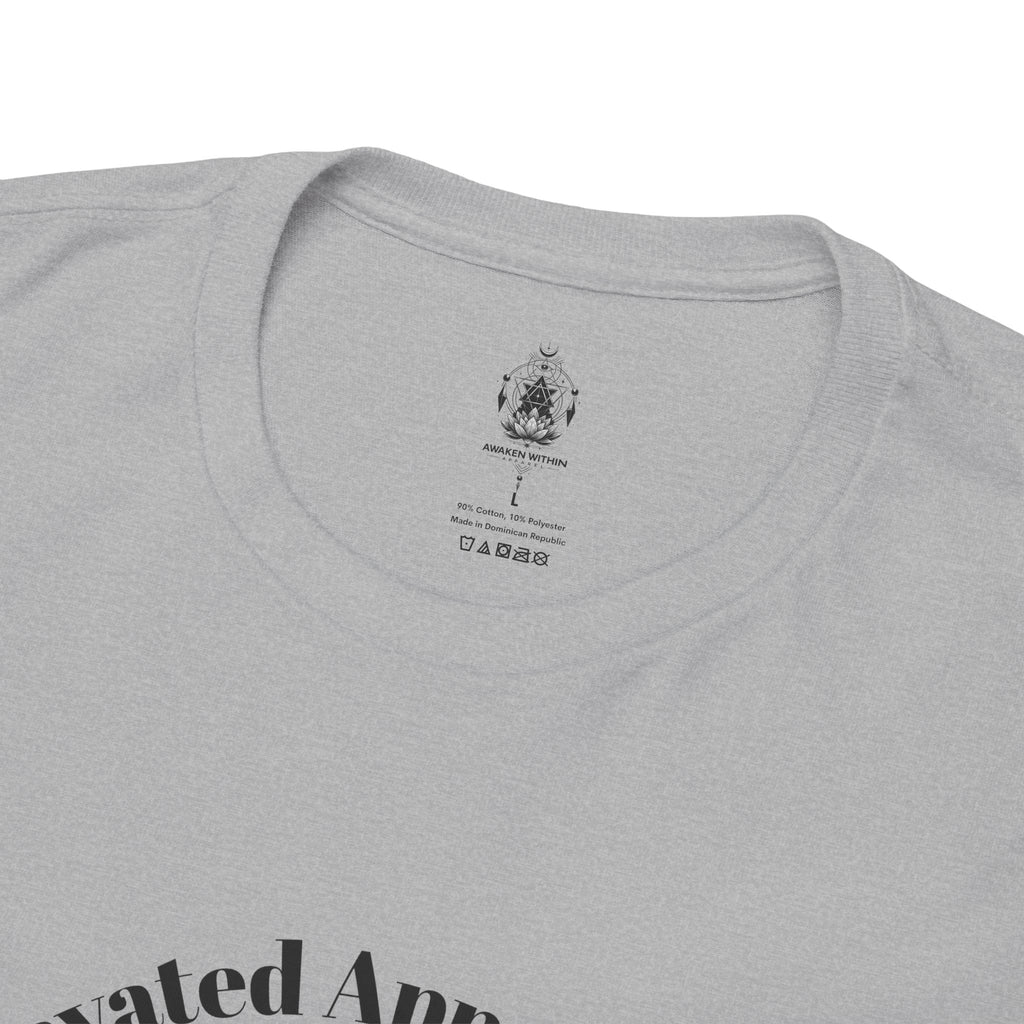 Lotus Moon Tee — "Elevated Minds" Spiritual Graphic T-Shirt - Awaken Within Apparel