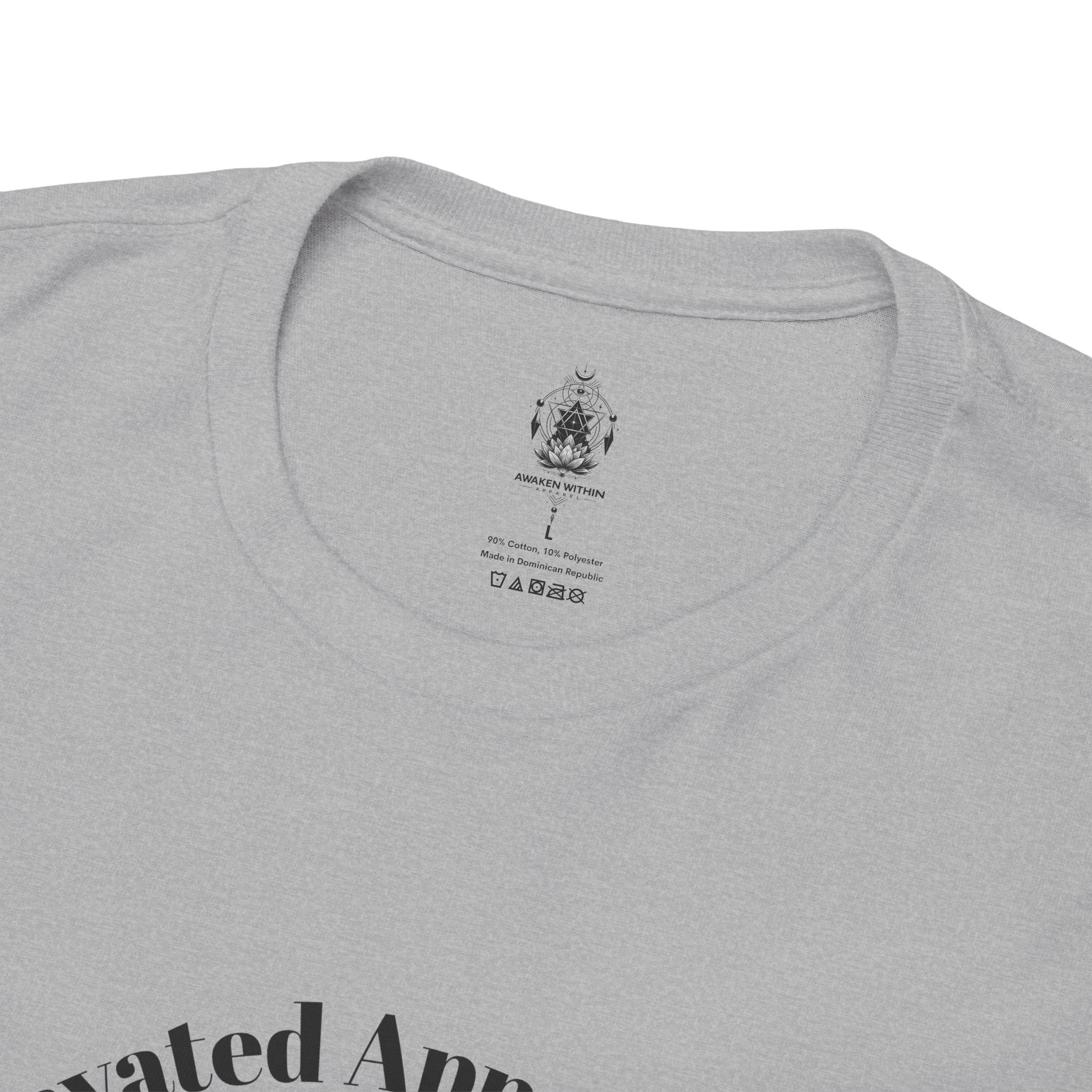 Lotus Moon Tee — "Elevated Minds" Spiritual Graphic T-Shirt - Awaken Within Apparel