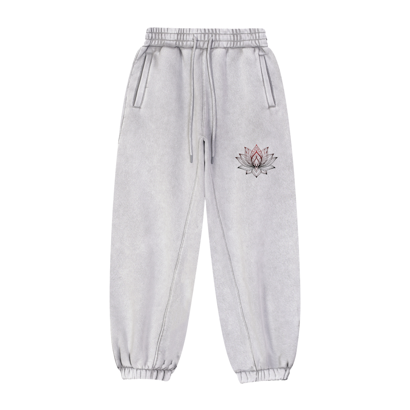AWA Lotus Graphic - Fleeced Jogger Sweatpants
