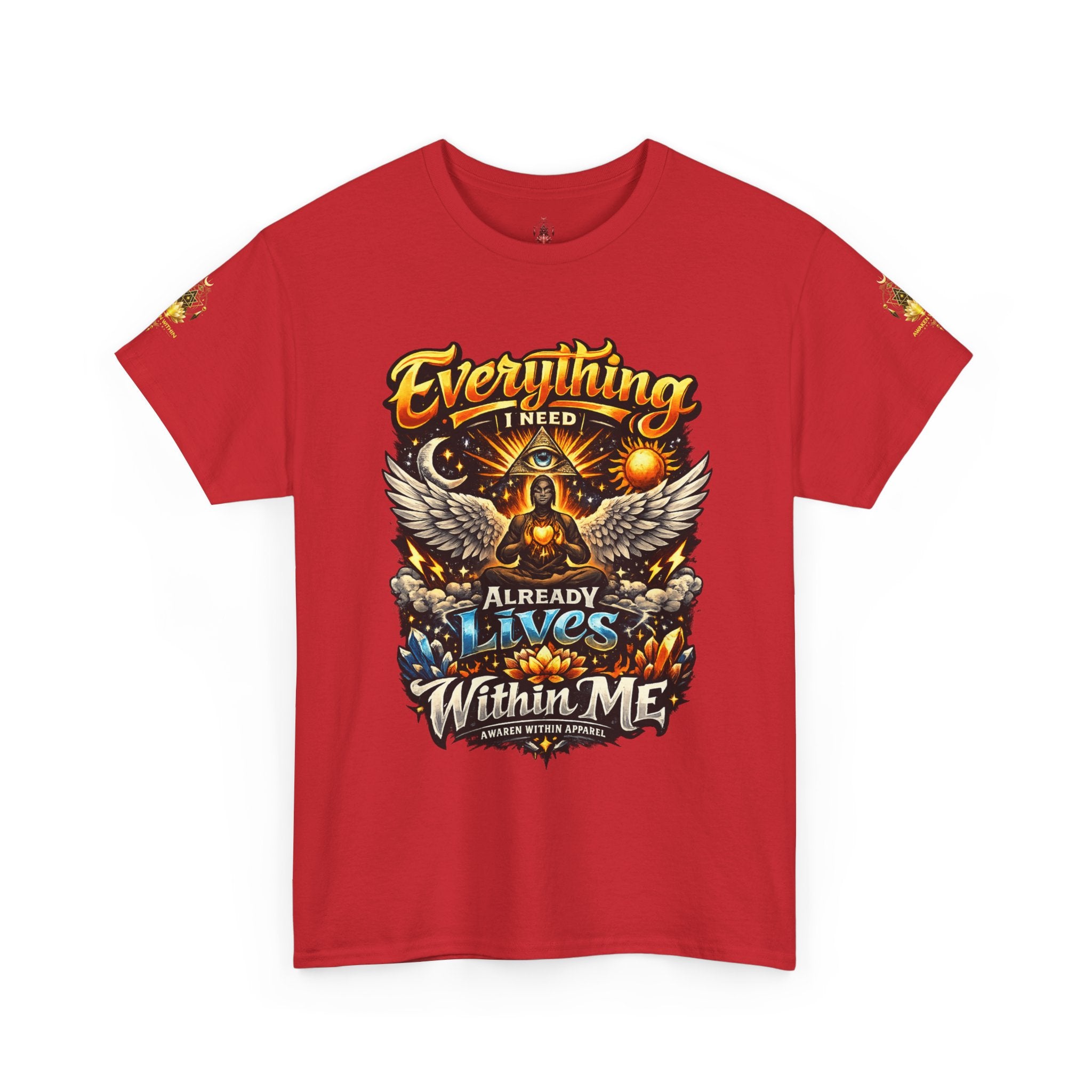 Everything I Need Already Lives Within Me Tee – Inspirational Eagle Graphic T-Shirt - Awaken Within Apparel