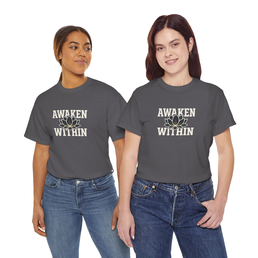 Awaken Within Lotus Tee — Spiritual Yoga Shirt