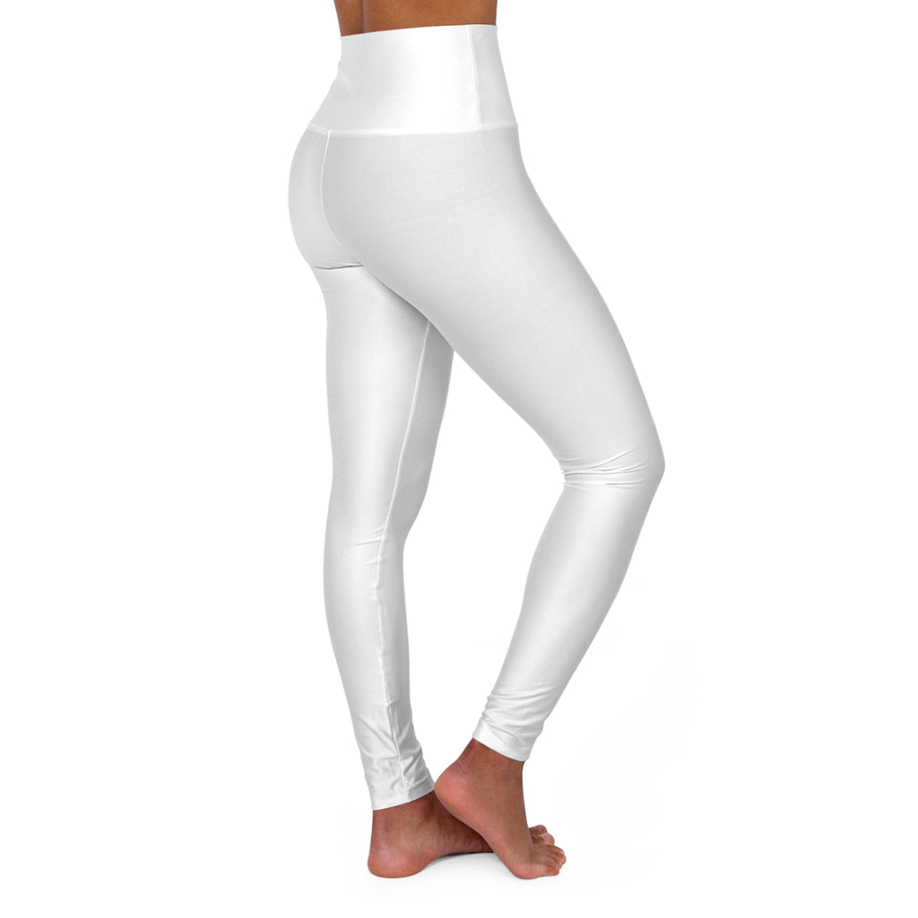 Lotus Logo High-Waisted Yoga Leggings – Women's Spiritual Activewear | Awaken Within Apparel