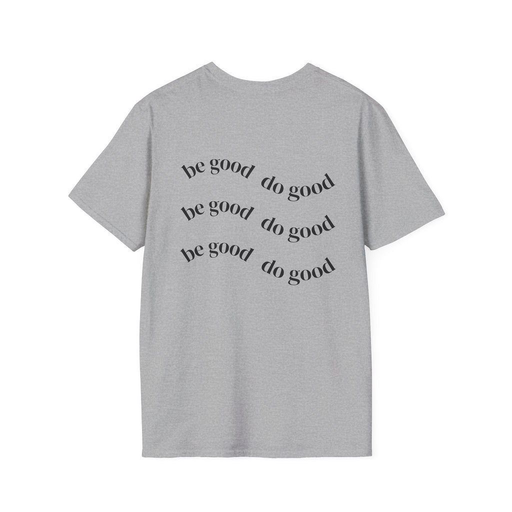 Moth & Crescent Moon T‑Shirt — 'Be Good Do Good' Graphic Tee