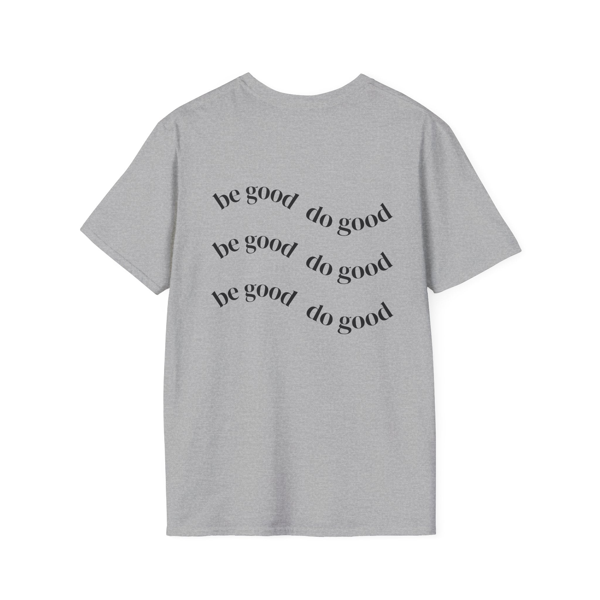 Moth & Crescent Moon T‑Shirt — 'Be Good Do Good' Graphic Tee