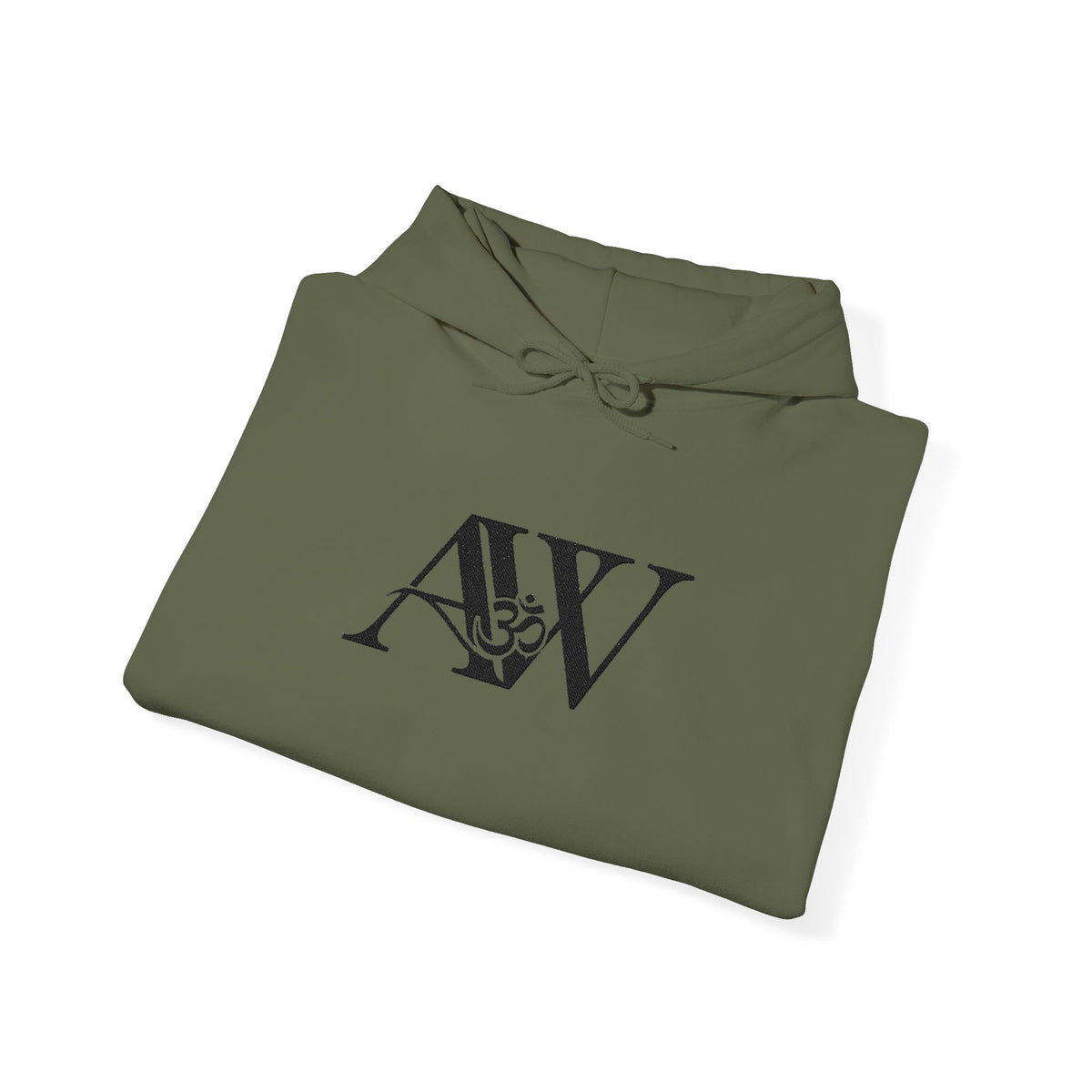 AW Om Monogram Hoodie — Signature Logo Pullover Sweatshirt