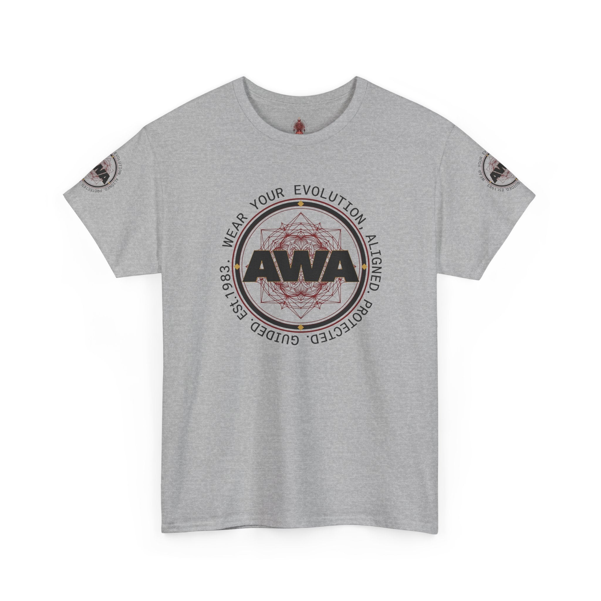 AWA Circle Logo Design- Unisex Heavy Cotton Tee
