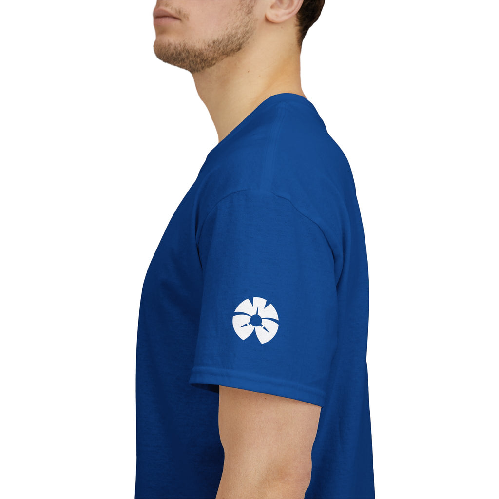 AWA Circle Logo Tee — Bold Black Graphic T‑Shirt with 'AWA' Emblem