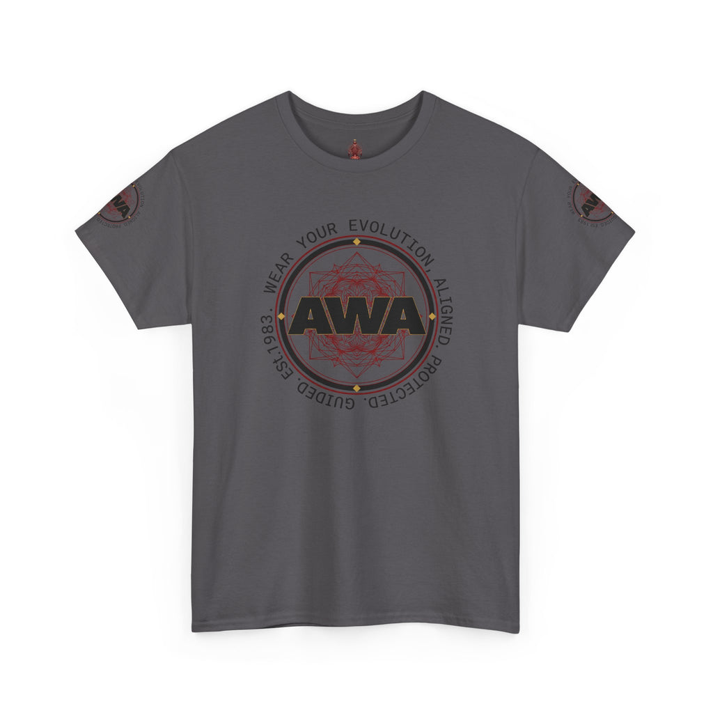 AWA Circle Logo Design- Unisex Heavy Cotton Tee