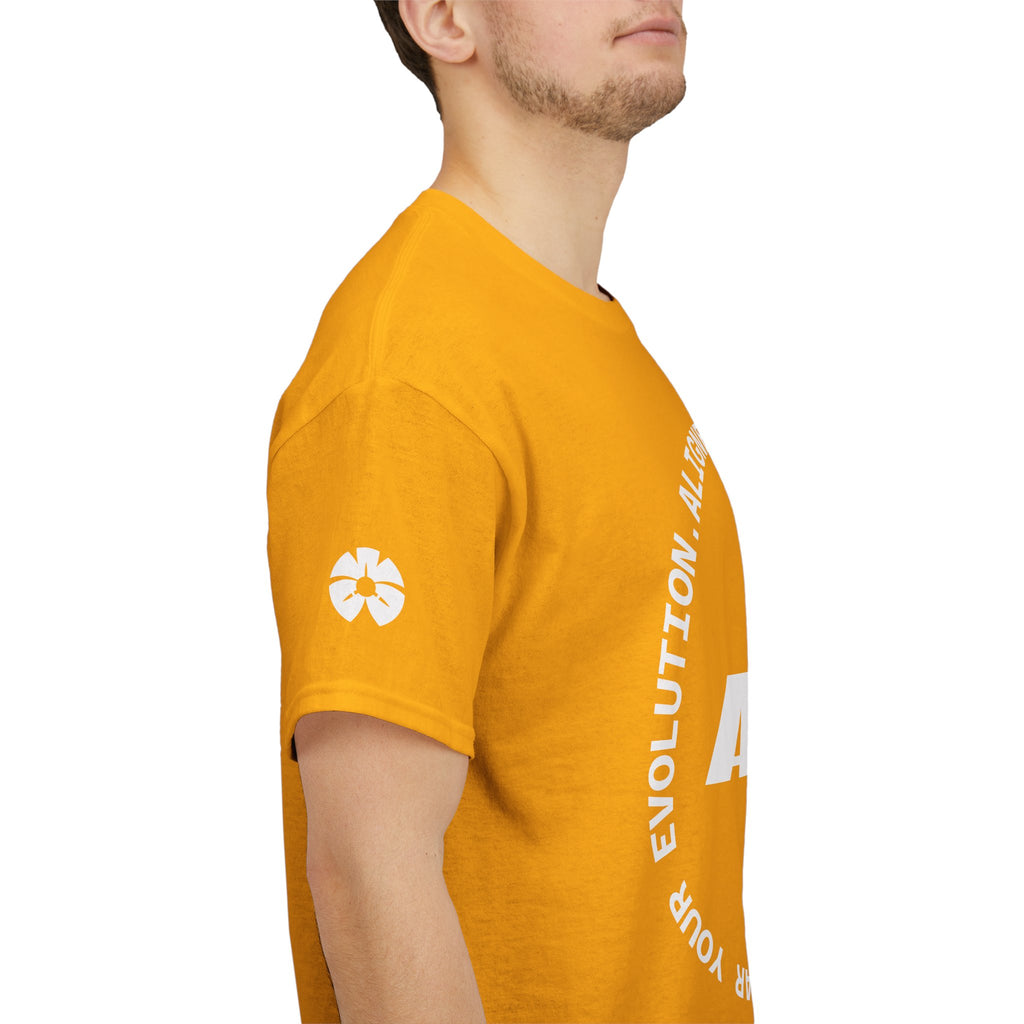 AWA Circle Logo Tee — Bold Black Graphic T‑Shirt with 'AWA' Emblem