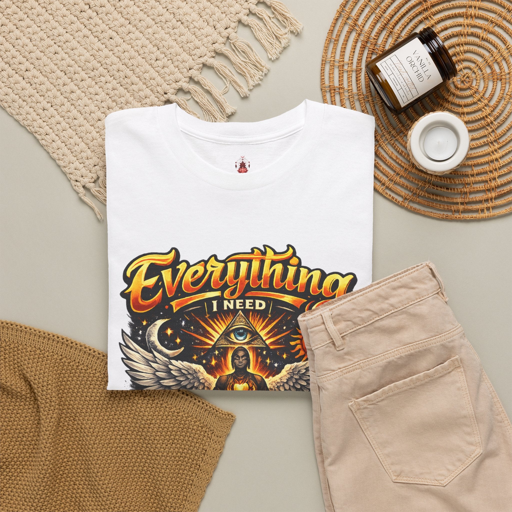 Everything I Need Already Lives Within Me Tee – Inspirational Eagle Graphic T-Shirt - Awaken Within Apparel