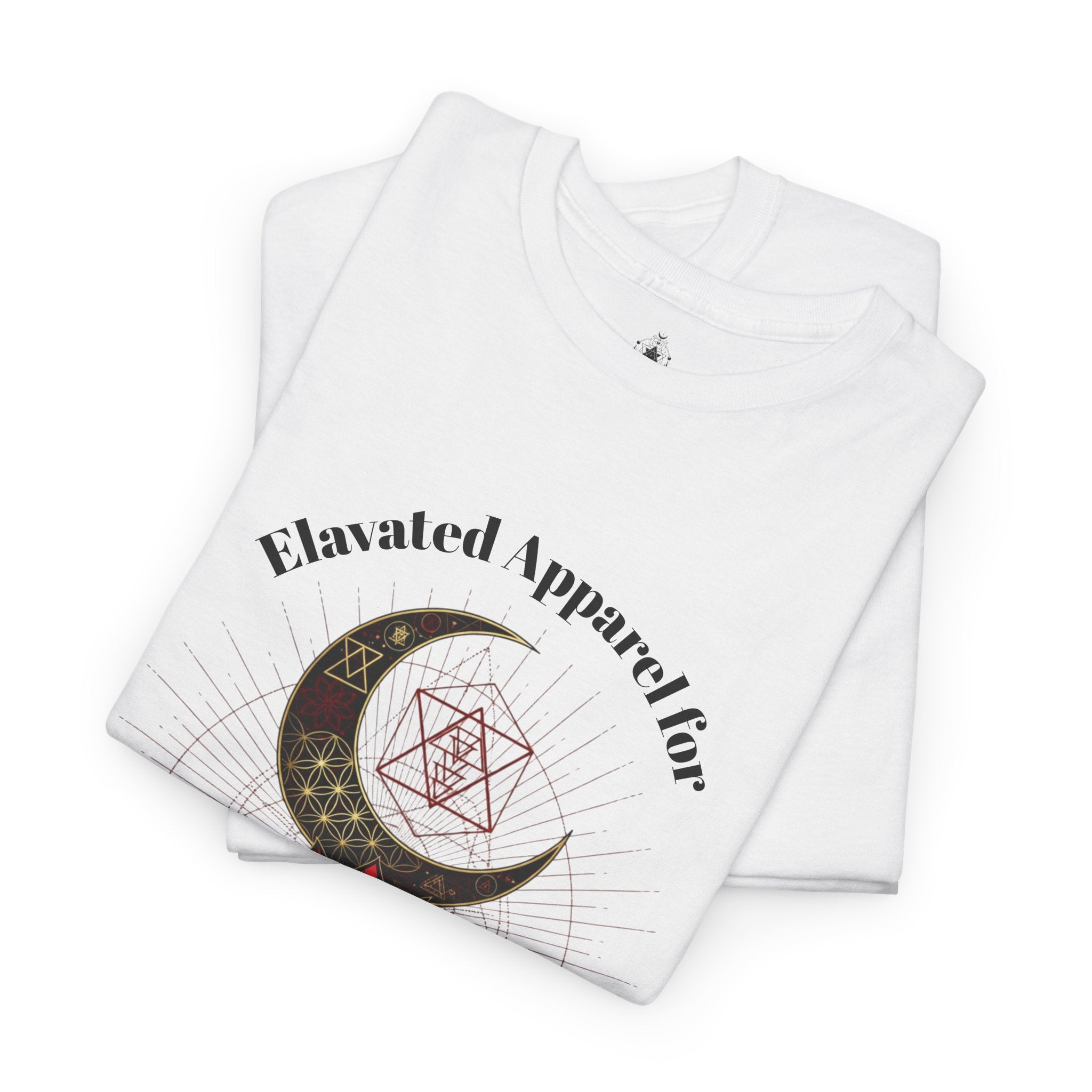 Lotus Moon Tee — "Elevated Minds" Spiritual Graphic T-Shirt - Awaken Within Apparel