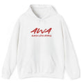 AWA Red Script Hoodie — Awaken Within Apparel Graphic Sweatshirt