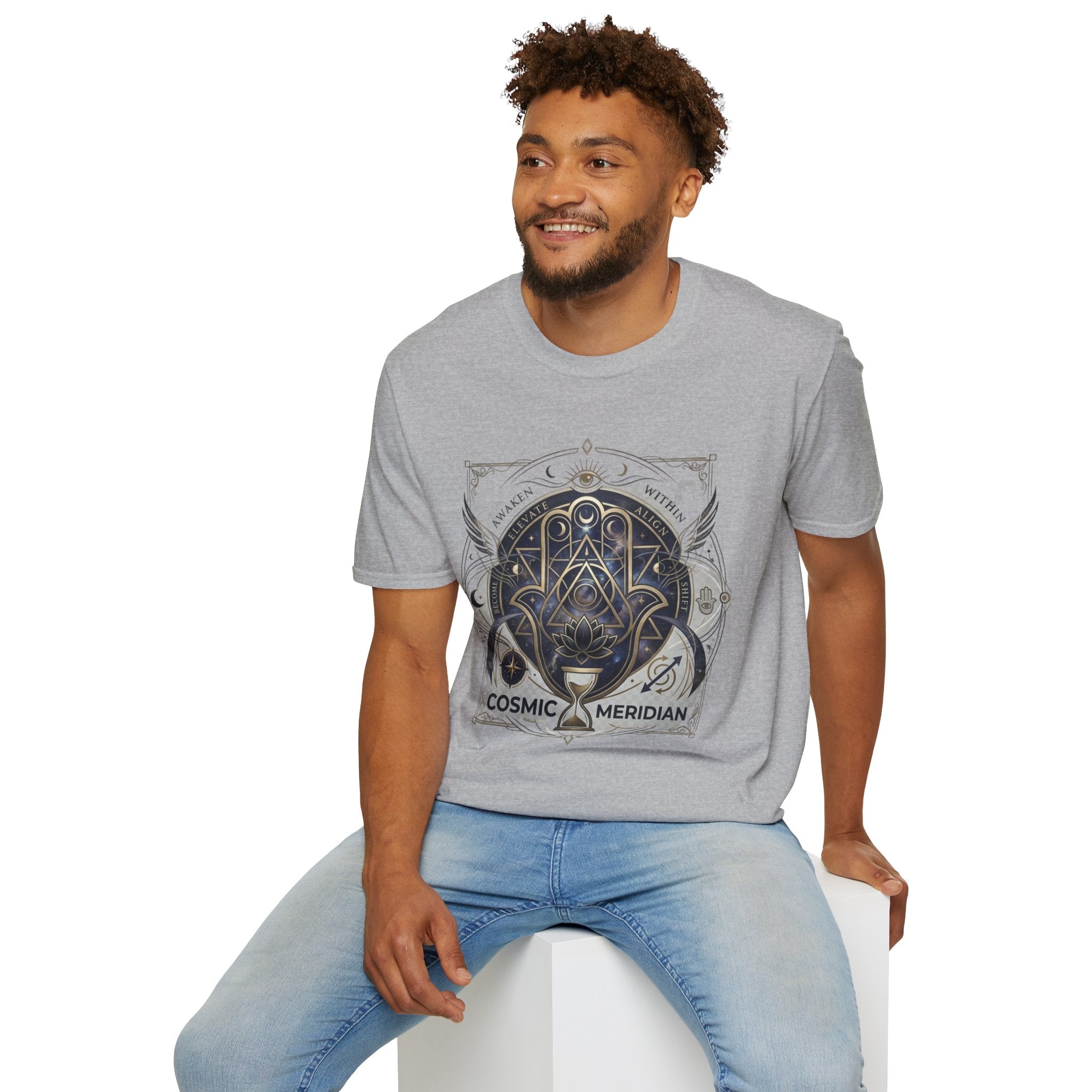 Cosmic Meridian Spiritual Graphic T-Shirt