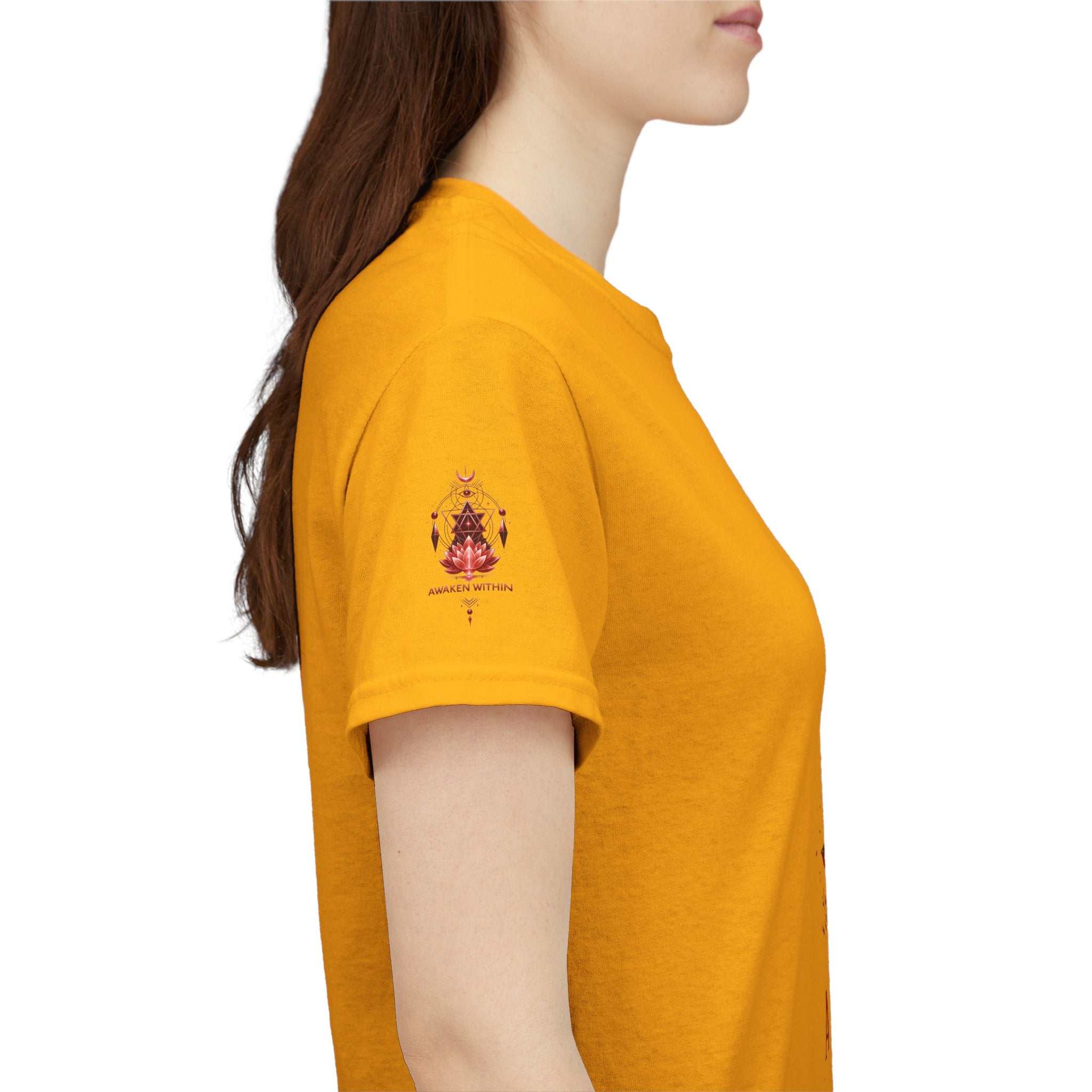 Awaken Meditation T-Shirt — Red Lotus Spiritual Tee - Awaken Within Apparel