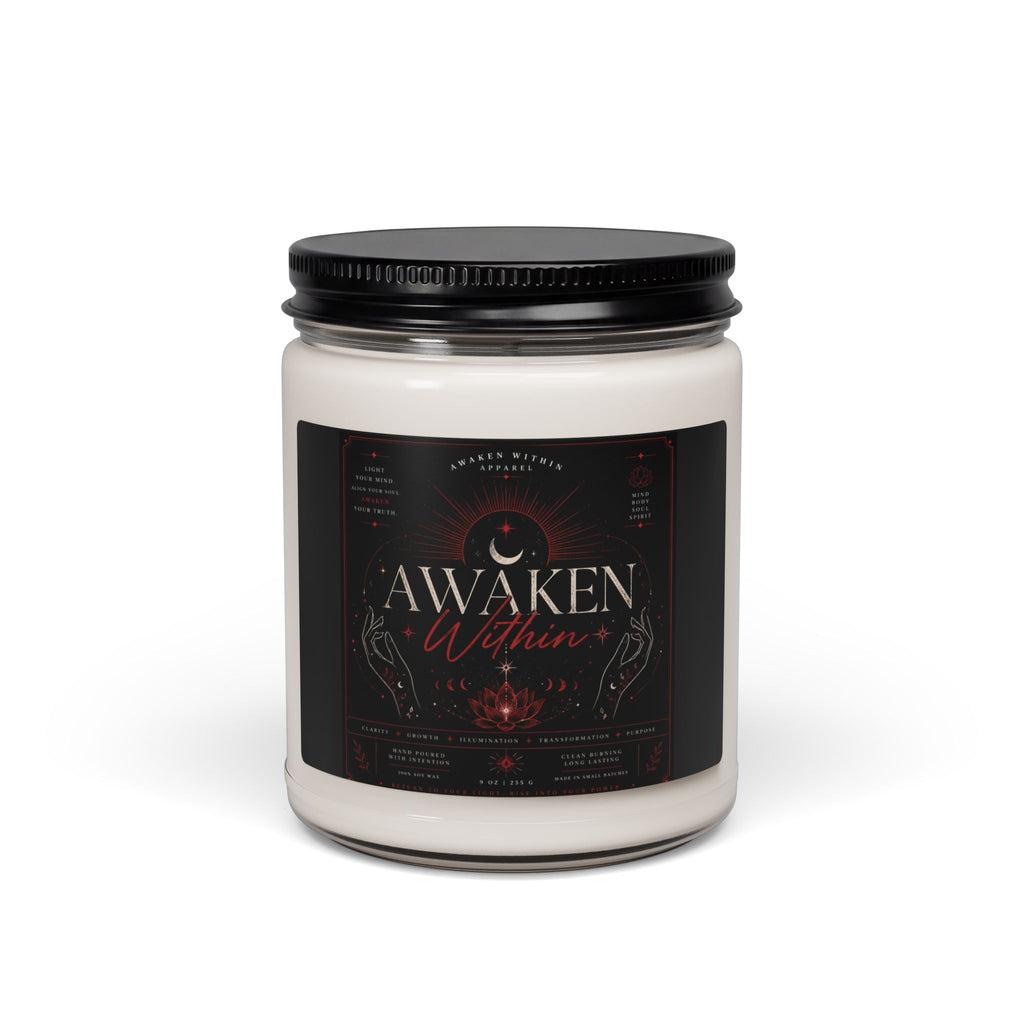 Awaken Within Scented Soy Candle — 9oz Aromatherapy Jar for Meditation & Mindfulness