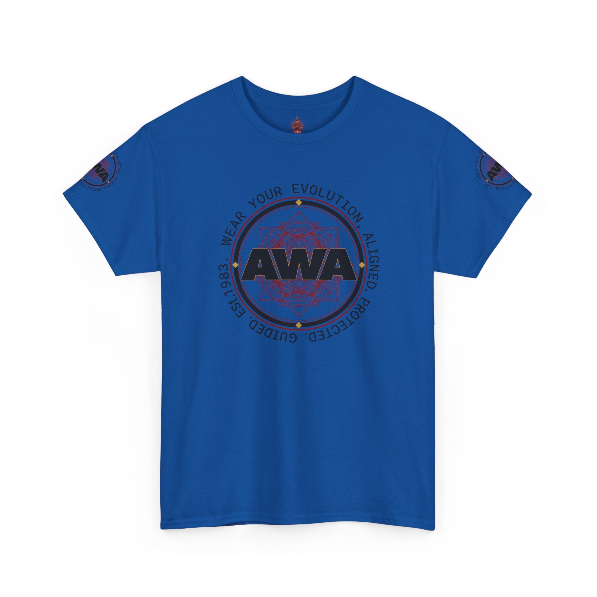 AWA Circle Logo Design- Unisex Heavy Cotton Tee