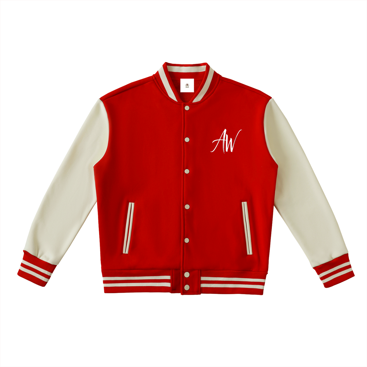 AW Two-Tone Fleece Varsity Jacket — Unisex Streetwear