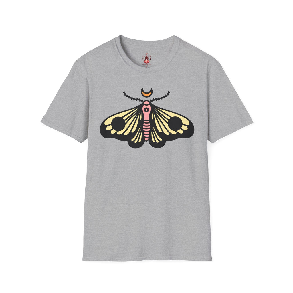 Moth & Crescent Moon T‑Shirt — 'Be Good Do Good' Graphic Tee