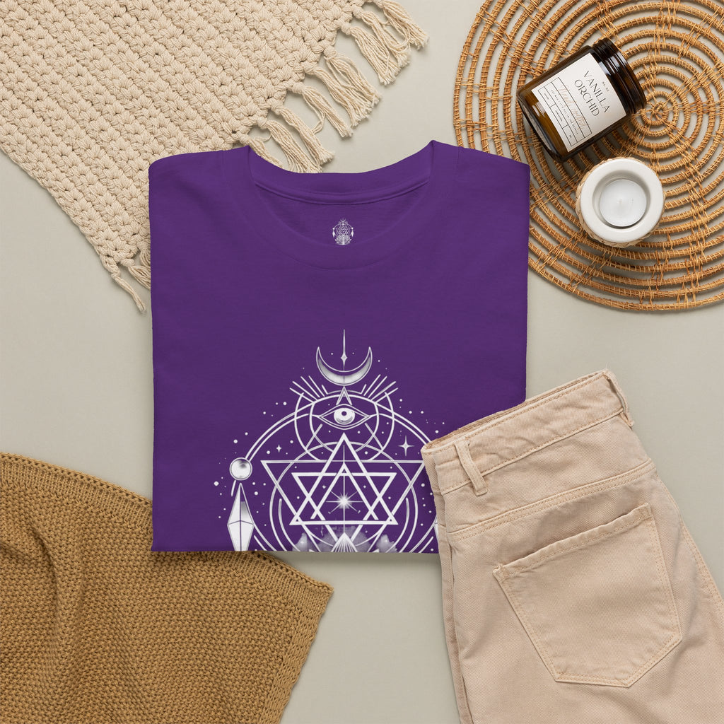 'Awaken Within' Spiritual Lotus Sacred Geometry T-Shirt